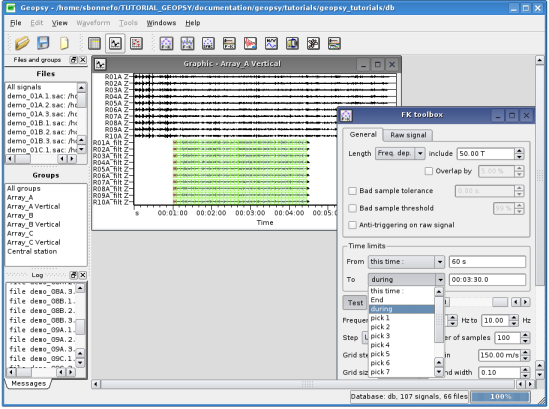 Selection of the time limits