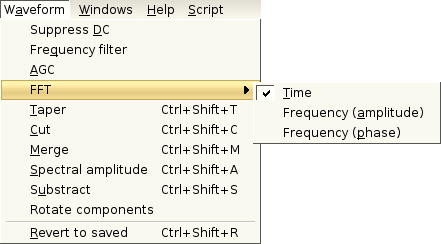 FFT menu